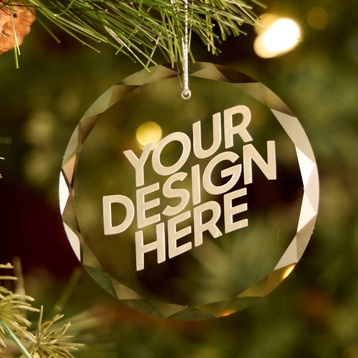A to Z Imaging and Design - Wholesale Ornament - Custom Etched Glass Ornament – Personalized Keepsake1
