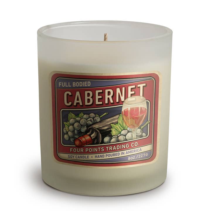 Cabernet Bougie soja 8 oz pour la vente par Four Points Trading Co