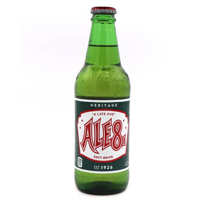 Grandpa Joe's Candy Shop - Wholesale Soda/Carbonated Drink - Ale-8 Heritage Soda, 12oz Glass Bottle 12ct