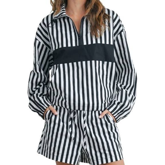 Striped Drawstring Pocket Boxer Shorts Comfort Meets Style f for wholesale by Blue Bunny Inc