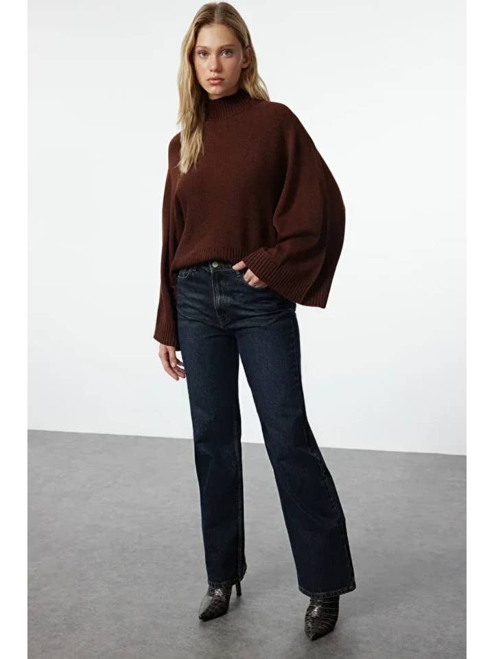 Hoxton Gal – Pulôver - Mulher por atacado – Camisola de Malha com Mangas Largas e Largas4