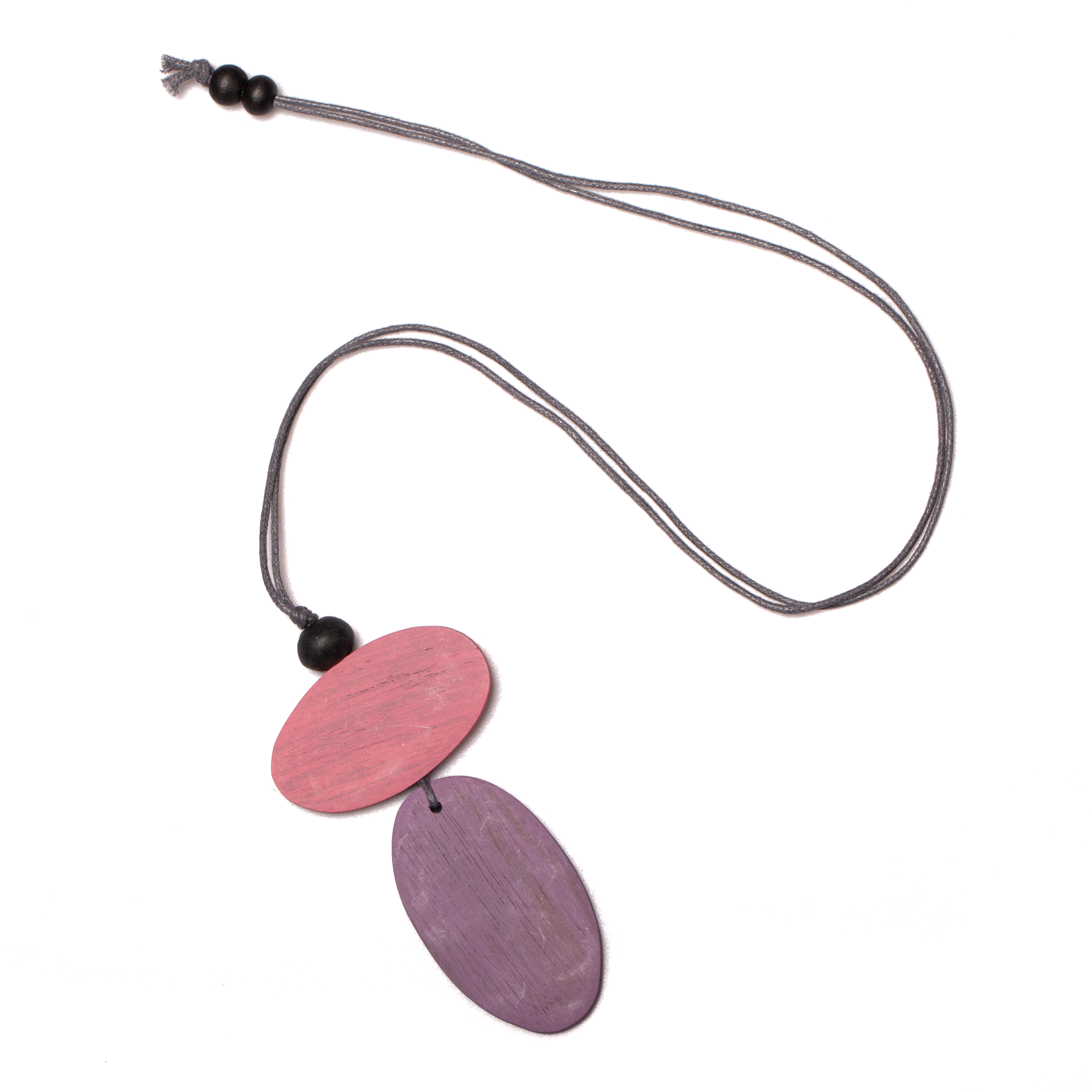 Suzie Blue Canada - Wholesale Pendant/Charm Necklace - Double Oval Pendant0