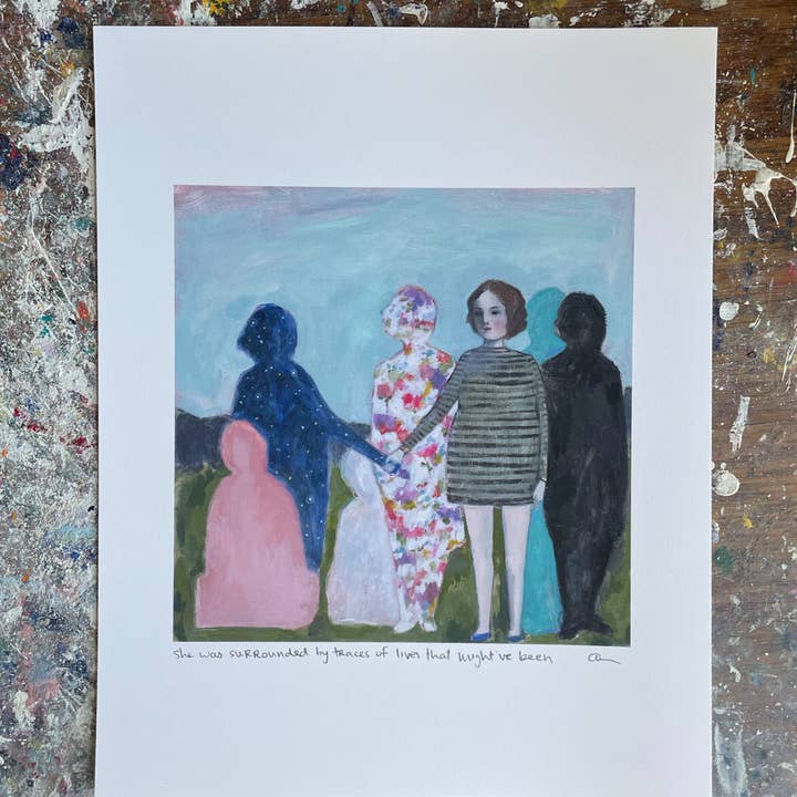 Amanda Blake - Wholesale Art Print - She was surrounded by traces of lives that might’ve been - print2