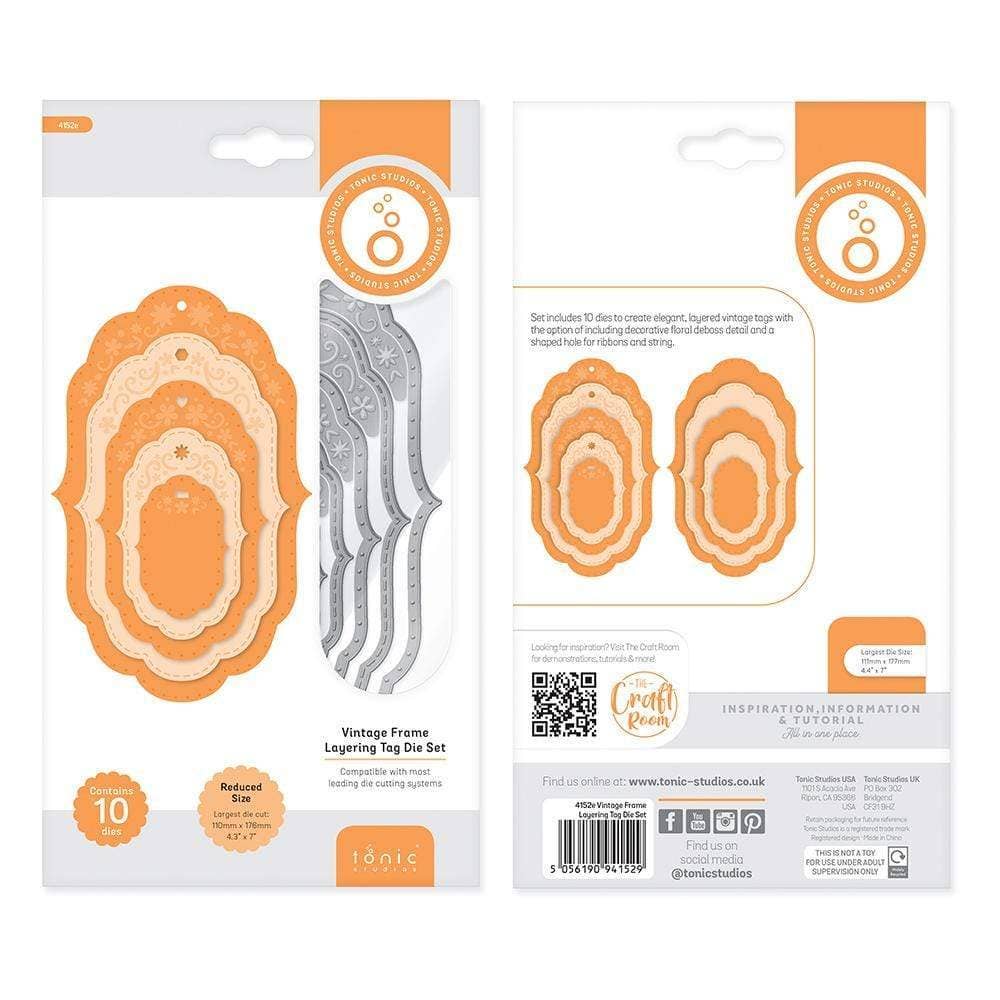 Tonic Studios – wholesale Hantverkstillbehör – Tonic Studios - Matrisset för vintagelager för ramlager - 4152E3