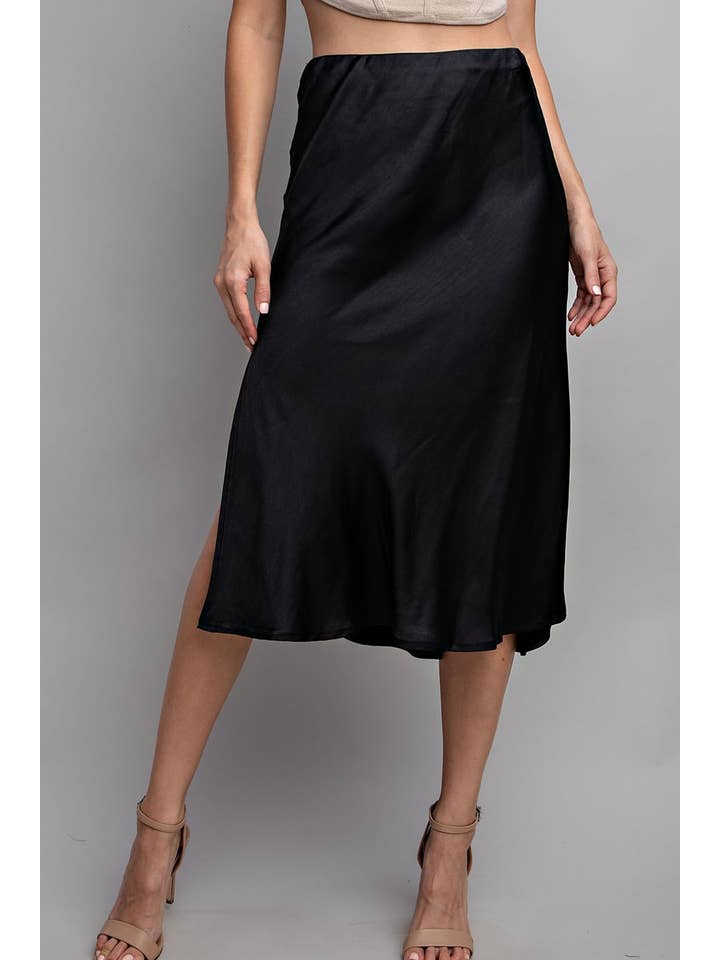 Peace Love Line - Wholesale Skirt - Women's - SLI4059 - SATIN MIDI SKIRT5