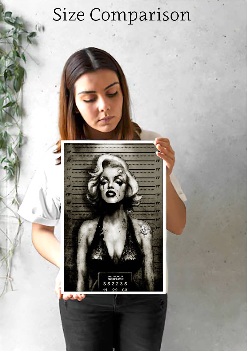 Black Market Art – Großhandel Kunstdruck – Monroe Mugshot - Kunstdruck3