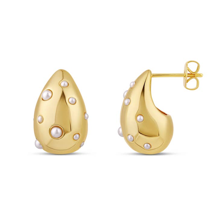 Pearly Drop Earrings for wholesale by JTG Jewelry