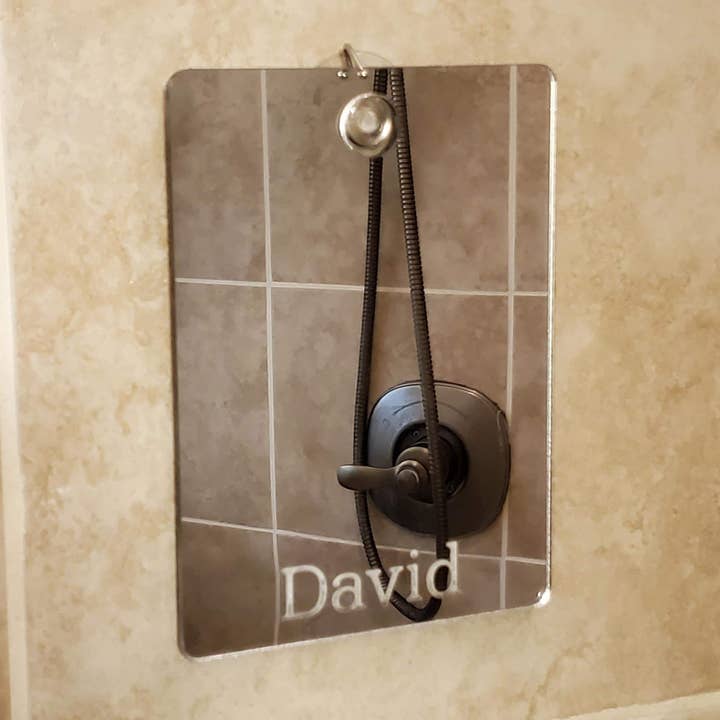 Hazel Grove Customs - Wholesale Compact Mirror - Personalized Shower Mirror, Engraved Travel Gift, Shaving Mirror, Unique Bathroom Gift0