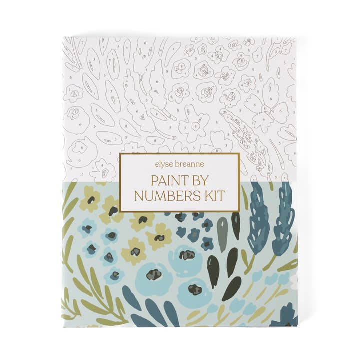 Waterfall Floral Paint By Number Kit for wholesale by Elyse Breanne Design
