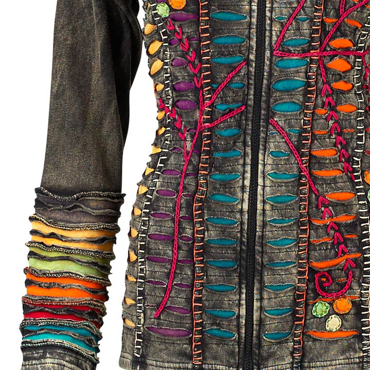 Benjamin International - Wholesale Jacket - Women's - Razor Cut Multi-Color Jacket1