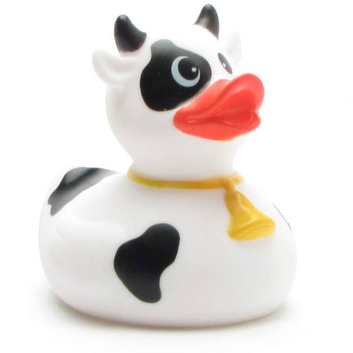 Duckshop - Wholesale Bath Toy - Baby - Rubber duck black and white cow - rubber duck
