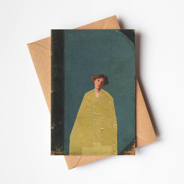 Golden Coat Greeting Card for wholesale by Cassia Beck