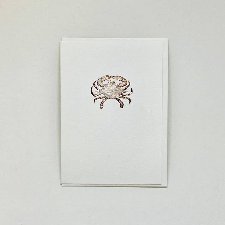 Crab - Foil Stamp for wholesale by Big Wheel Press
