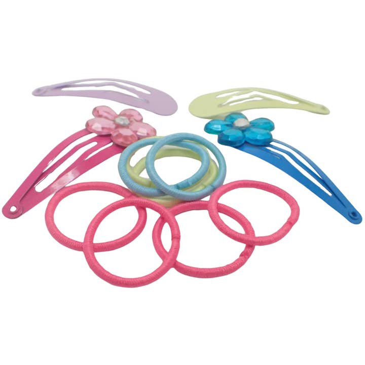 Topkids Accessories - Wholesale Hair Accessories Set - Kids - Hair Bobbles and Hair Clips for Girls Gift Set, Small Hair Clips, Girls Hair Accessories, Girls Hair Clips, Mini Hair Clips, Small Elastic Bands for Hair, Hair Ties5