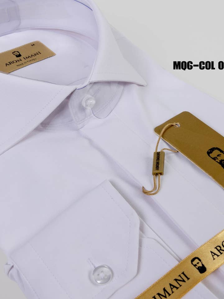 Men's Hidden Button Tuxedo Shirt- Made in Turkey for wholesale by Aron Imani