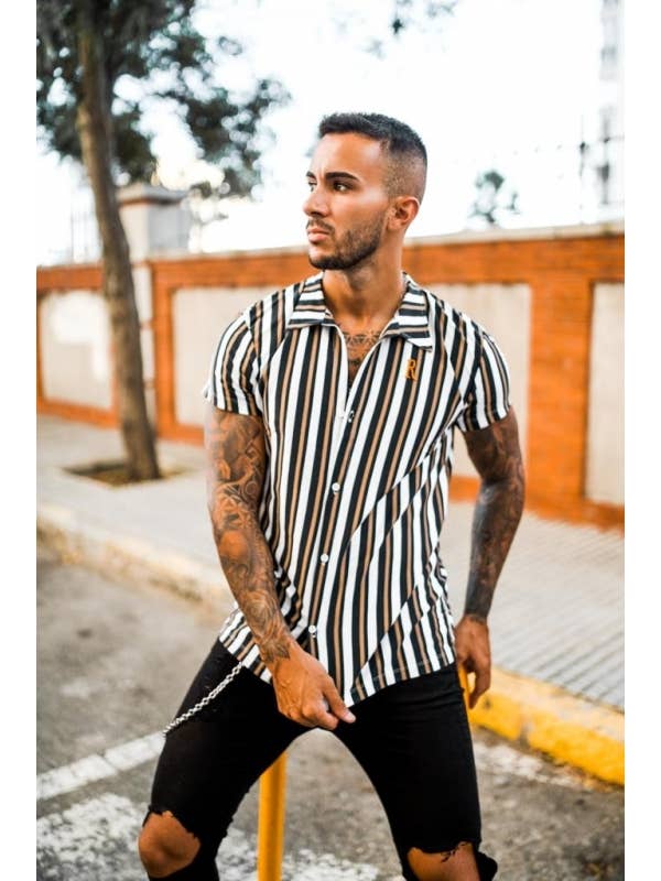 Rozertys - Wholesale Button Down Shirt - Men's - Rozertys Golden Ray Shirt