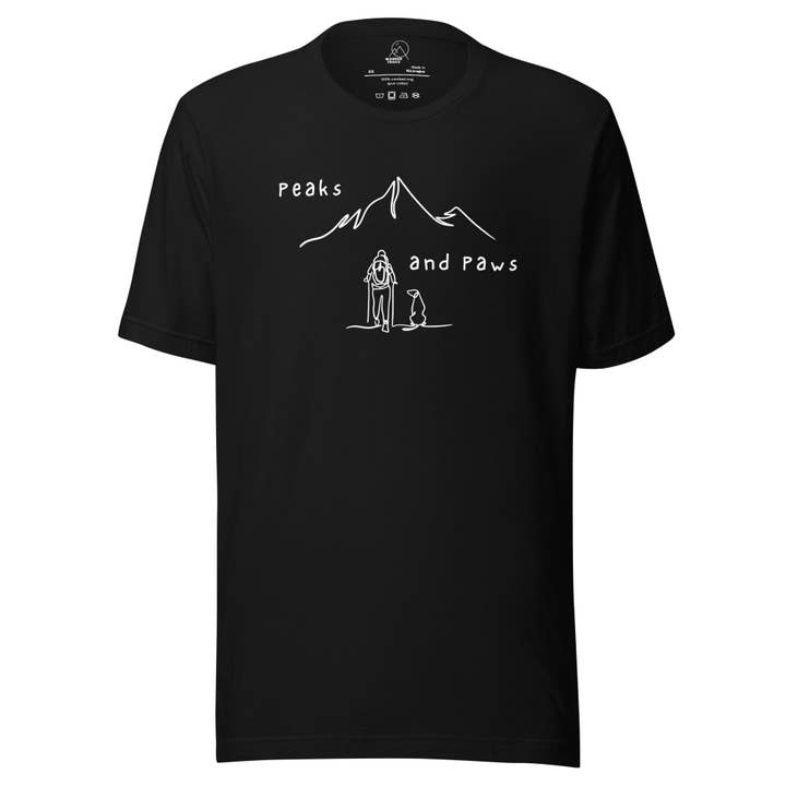 Peaks and Paws Unisex T-shirt för wholesale av Wander Trails