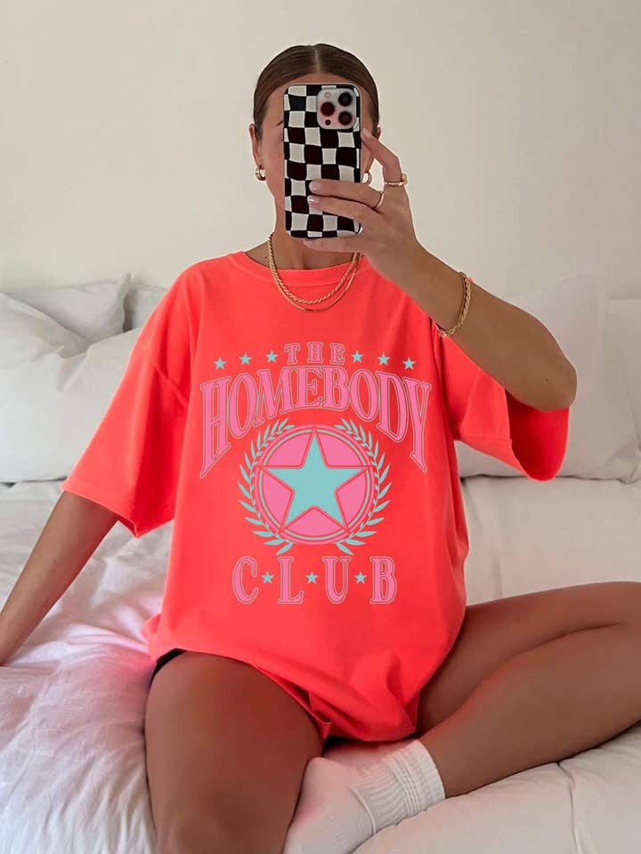 Homebody Club Short Sleeve Tee for wholesale by Front Porch Boutique