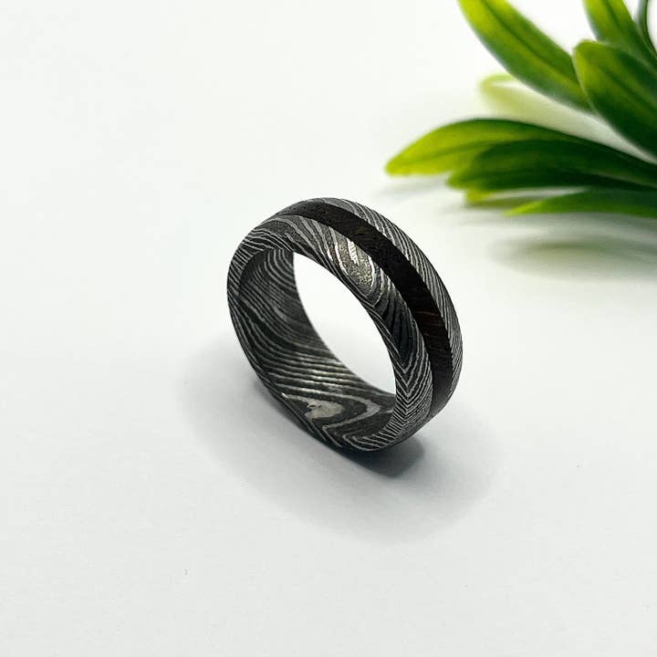 RustyStudioUSA – Großhandel Ehering/Ring – Trauring aus Damaststahl, Damast-Ehering, Jubiläumsring, Männer & Frauen, Einzigartiger Damaststahl-Ehering, Herrenringe, Damenringe3