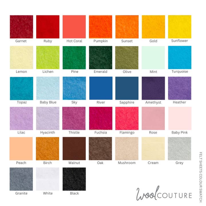 Wool Couture Company - Wholesale Craft Supplies - Felt Sheets