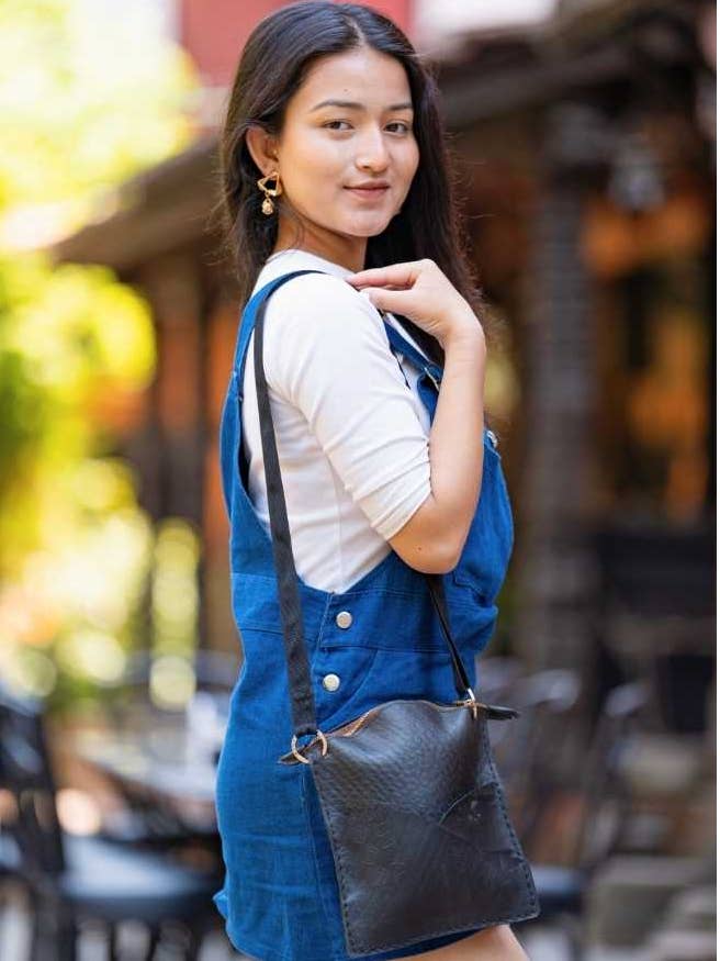 Recycled Rubber Passport Bag for wholesale by Ganesh Himal Trading