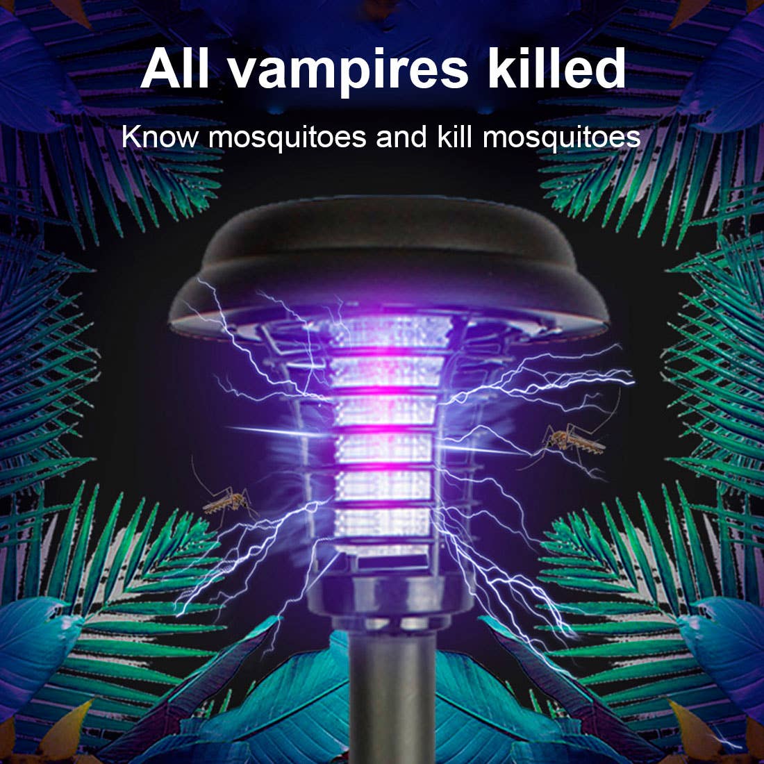 Infinite Basics - Wholesale Outdoor/Lawn Light - Solar LED Garden Light with Built-In Bug Zapper30