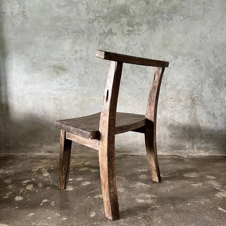 Office Objets – wholesale Chair – Large chair or armchair in antique teak H84 L6037