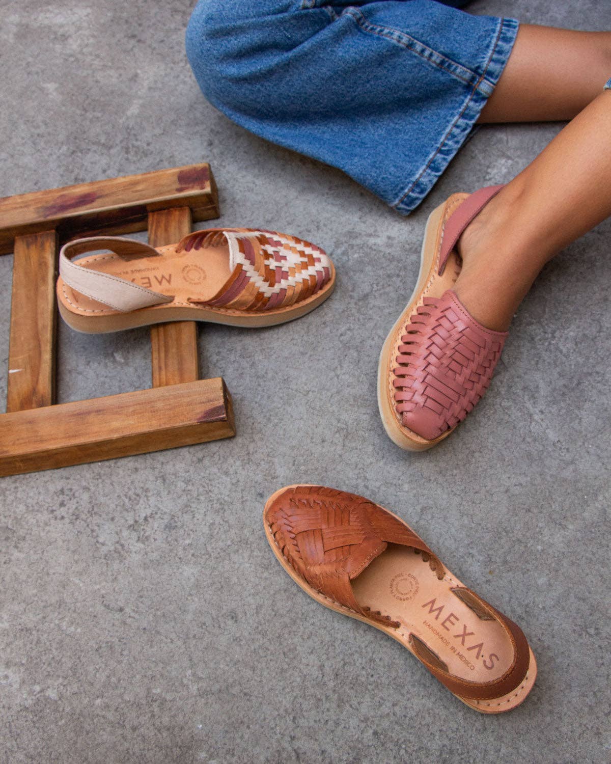 Mexas EU – sandálias - Mulher por atacado – AGAVE - Alpargatas de couro coral com plataforma8