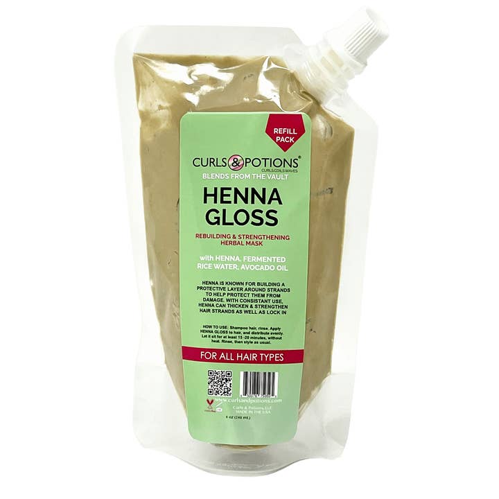 Blends Rebuilding & Strengthening Henna Gloss for wholesale by Curls & Potions