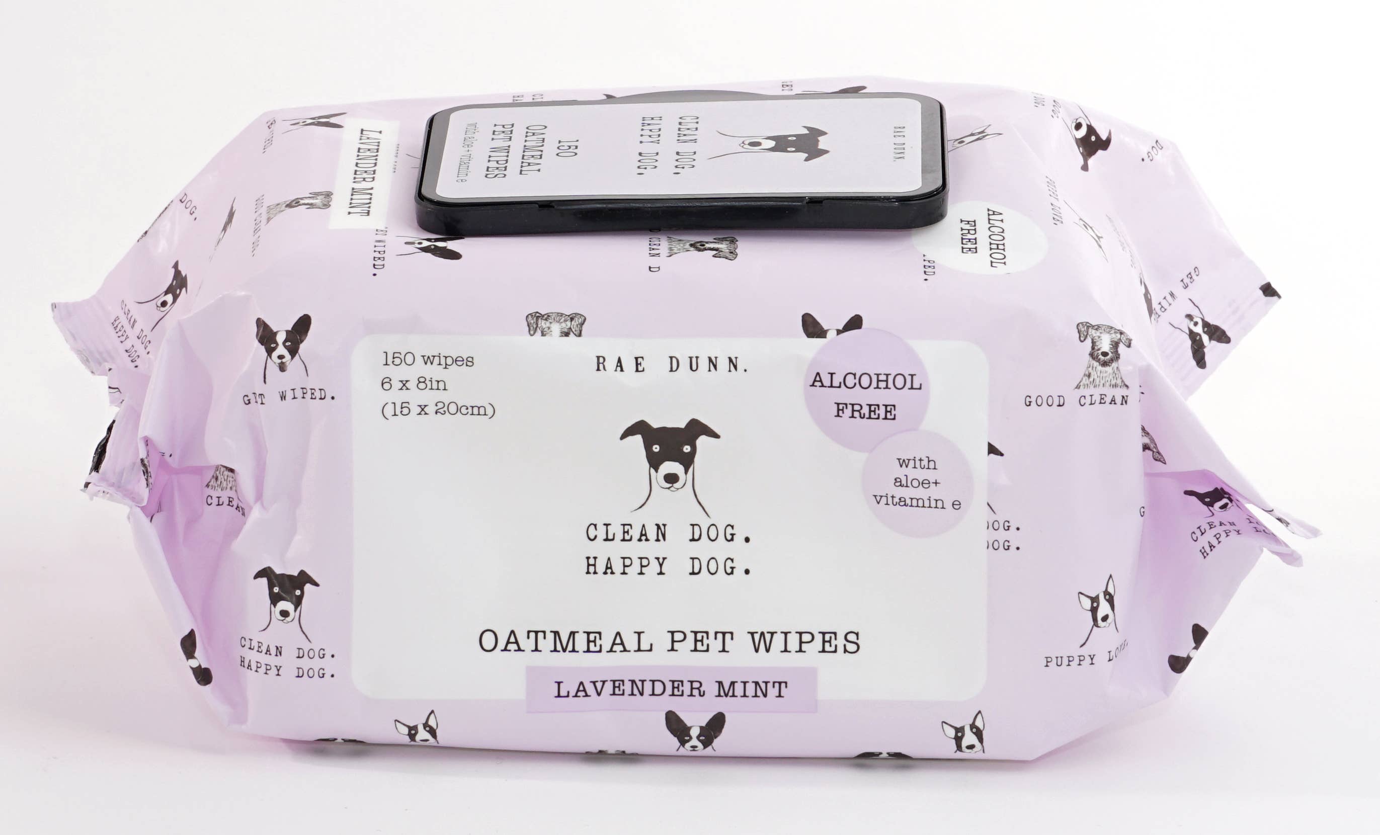 Precious Tails - Vente Produit de toilettage – chien - Lingettes pour animaux de compagnie Rae Dunn Icones - 150 ct18