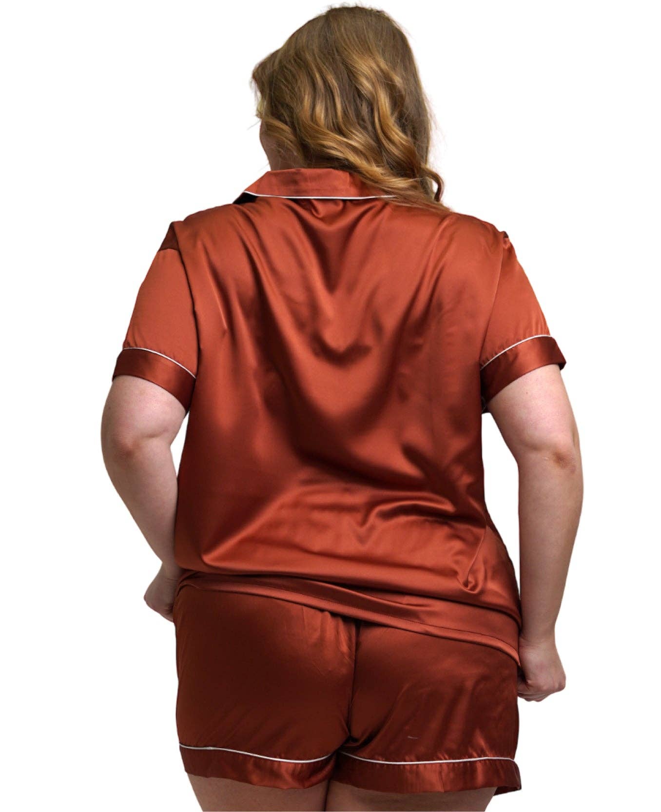 Taniri - Wholesale Sleepwear Set - Women's - ASHLEY SHORT MATTE SATIN PAJAMAS7