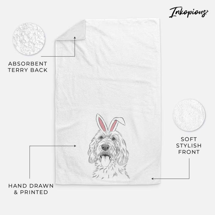 Essuie-mains Homer le Grand Basset Griffon Vendéen pour la vente par Inkopious