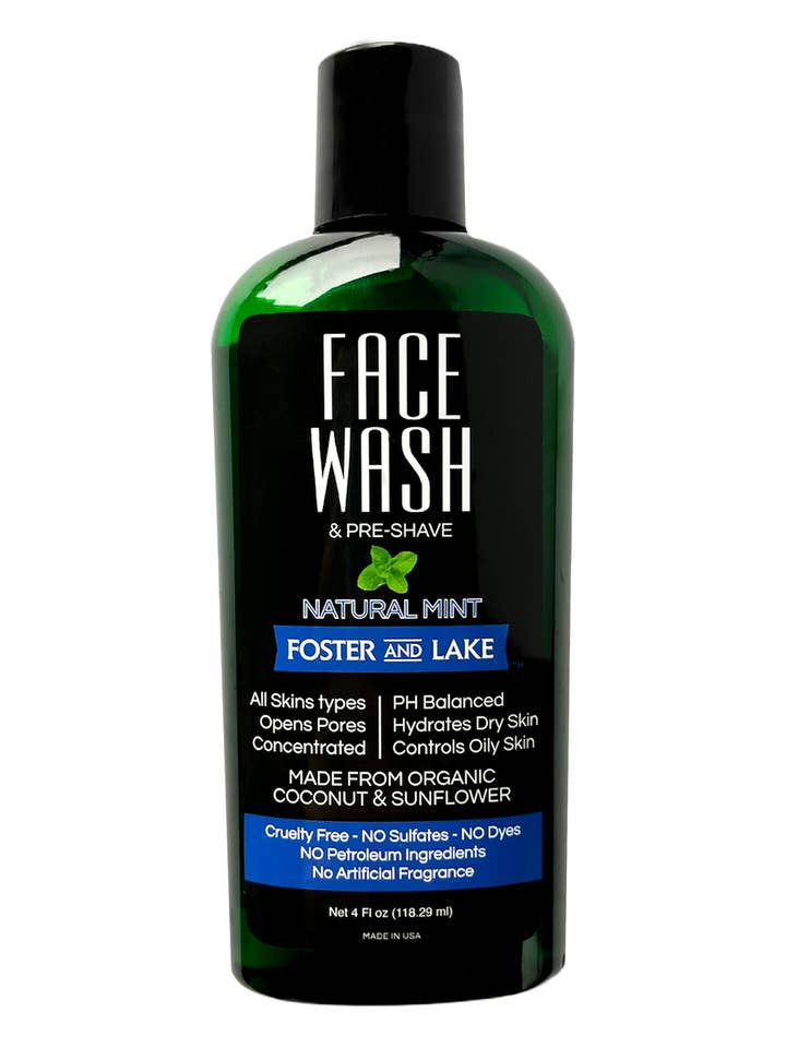 Nettoyant visage Foster and Lake - Menthe Naturelle pour la vente par Foster and Lake Inc.