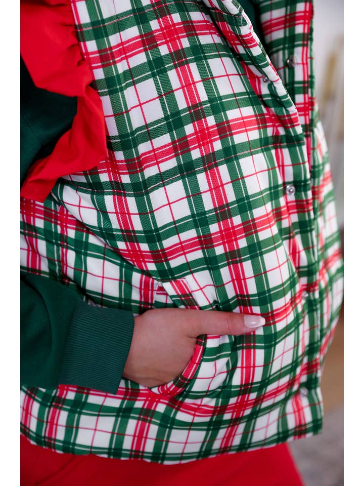 Plaid Doudoune à carreaux classique de Noël en vente sur Faire7