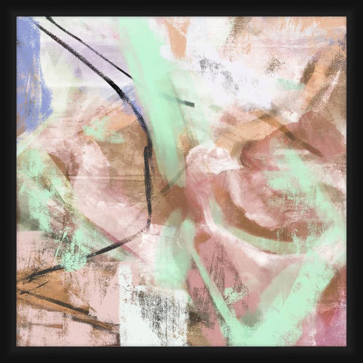 Painting On Rocks Ll Décoration murale encadrée 20" x 20" pour la vente par PTM Images