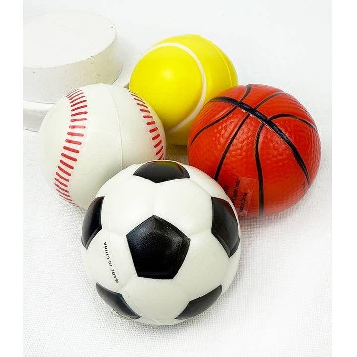 Sports Theme Bounching Elastic PU Ball in Box for wholesale by Love and Repeat