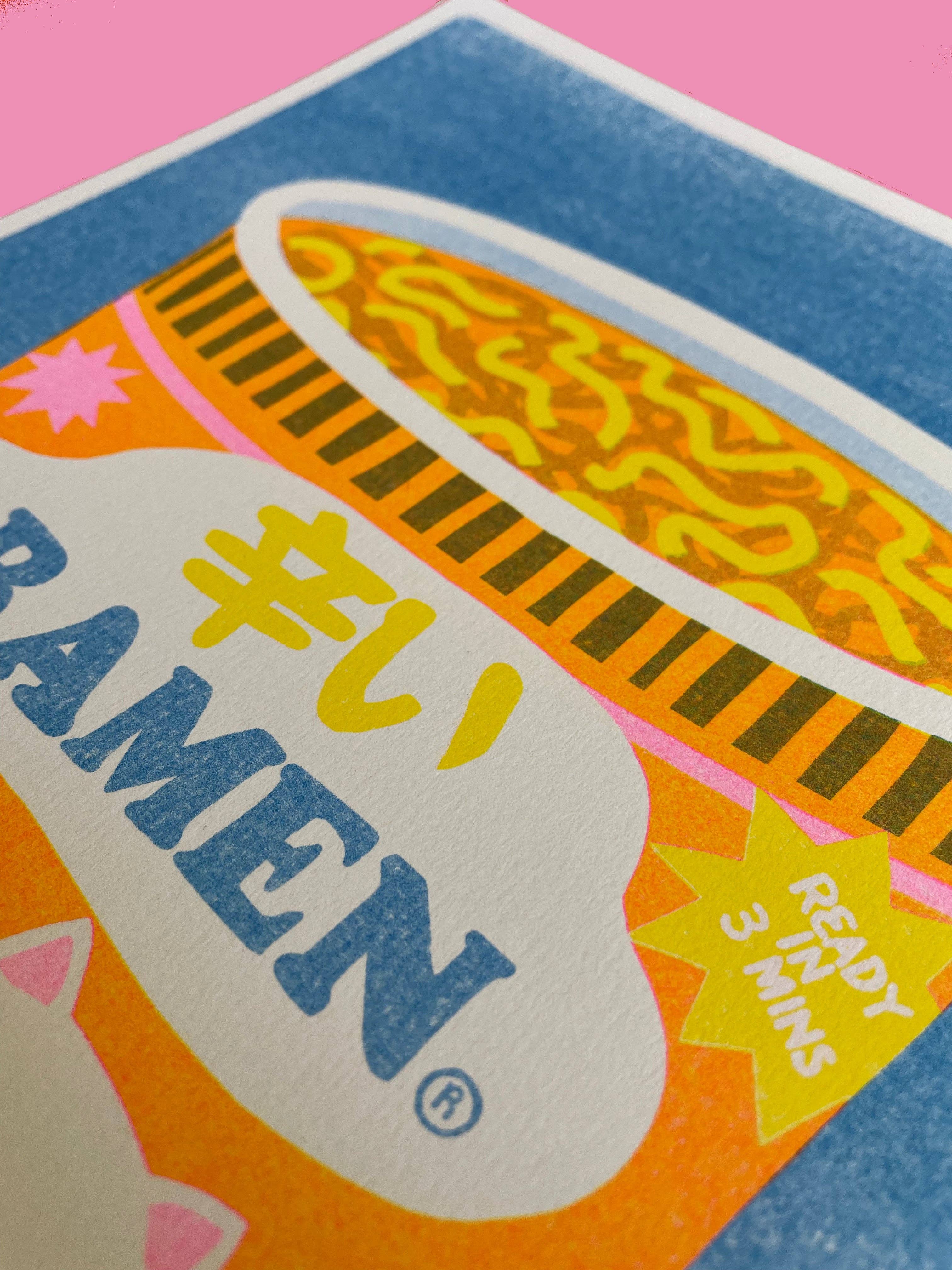naomi wilkinson illustration - Wholesale Art Print - Ramen Riso Print2