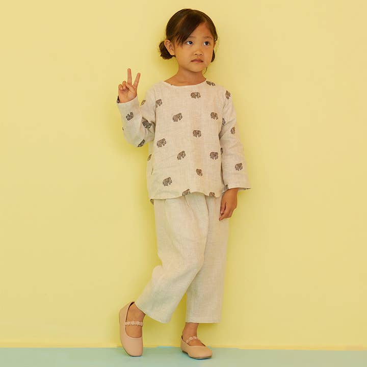 Mia Embroidered Linen Co-Ord Set for wholesale by Tierra