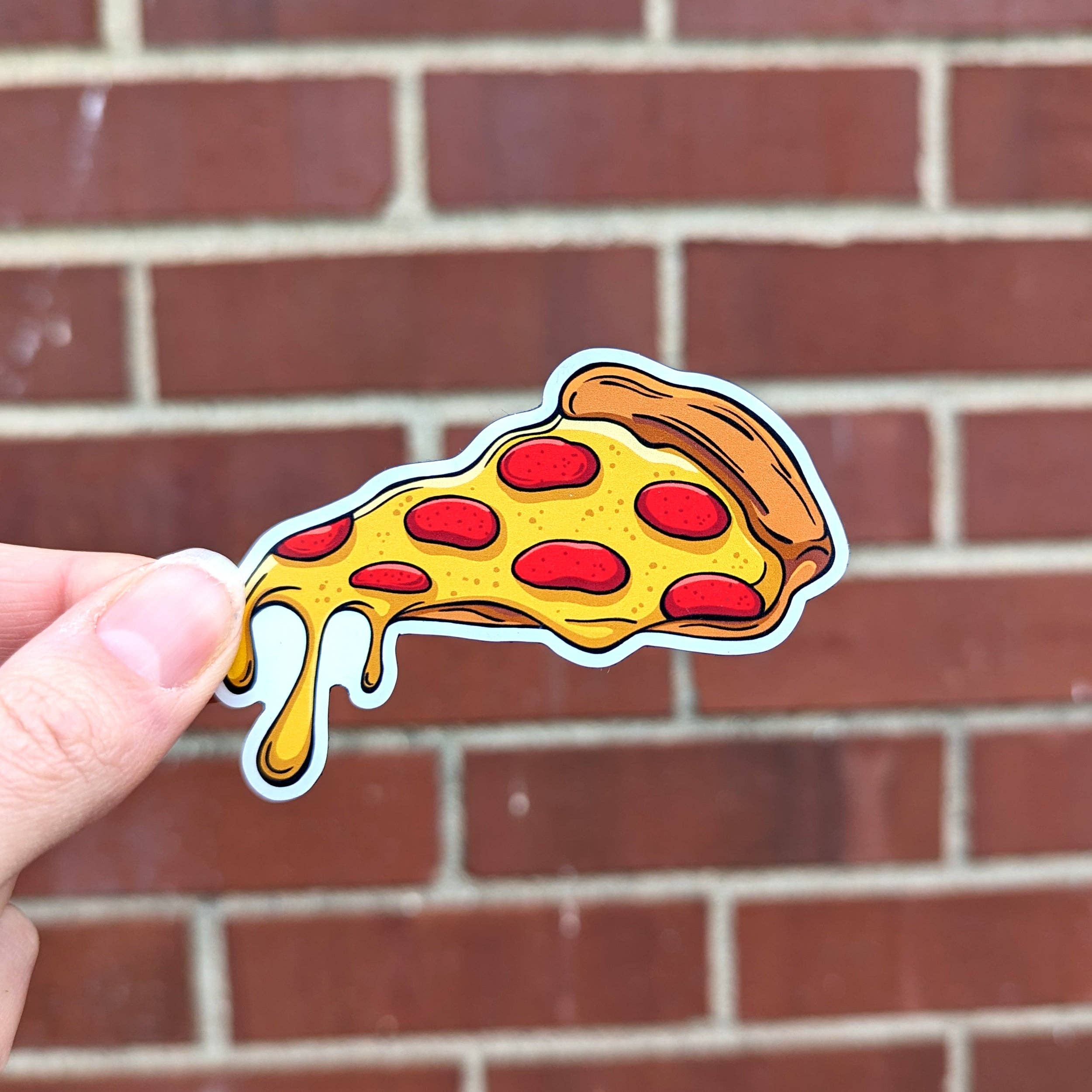Bolts and Stars - Wholesale Magnet - Pepperoni Pizza Slice Vinyl Magnet0