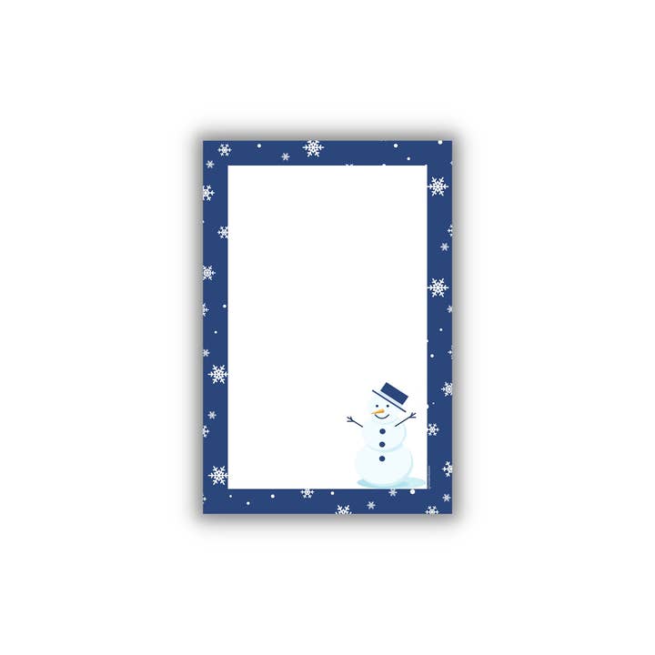 Blocco note invernale Snowman per la vendita all'ingrosso da parte di Western Fancies