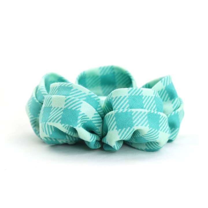 Dusidog – Großhandel Haustierhalsband – Hund – Mintgrüne Gingham-Haustierblume — The Mint to Be2