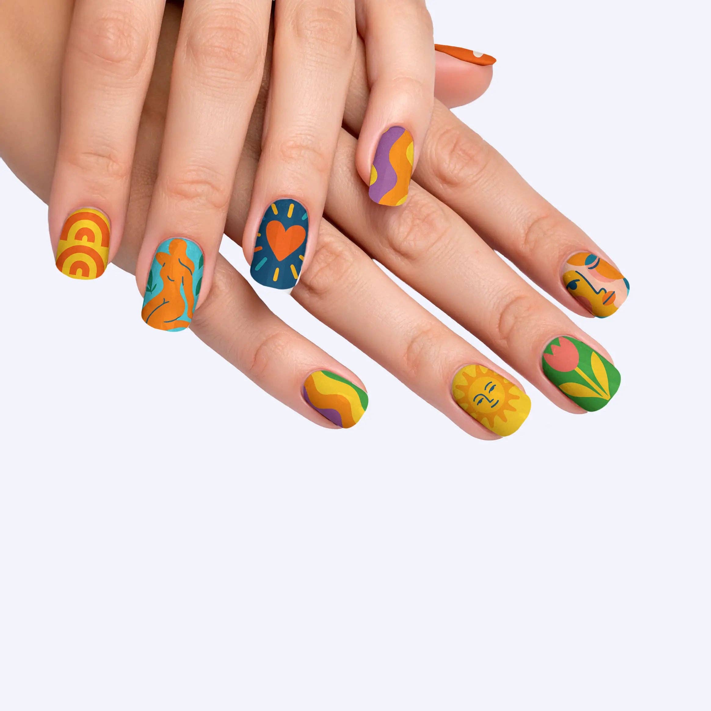 FYNE BODY - Wholesale Press-on/fake nails - Splat-tastic Canvas Creativity Press-On Nails97