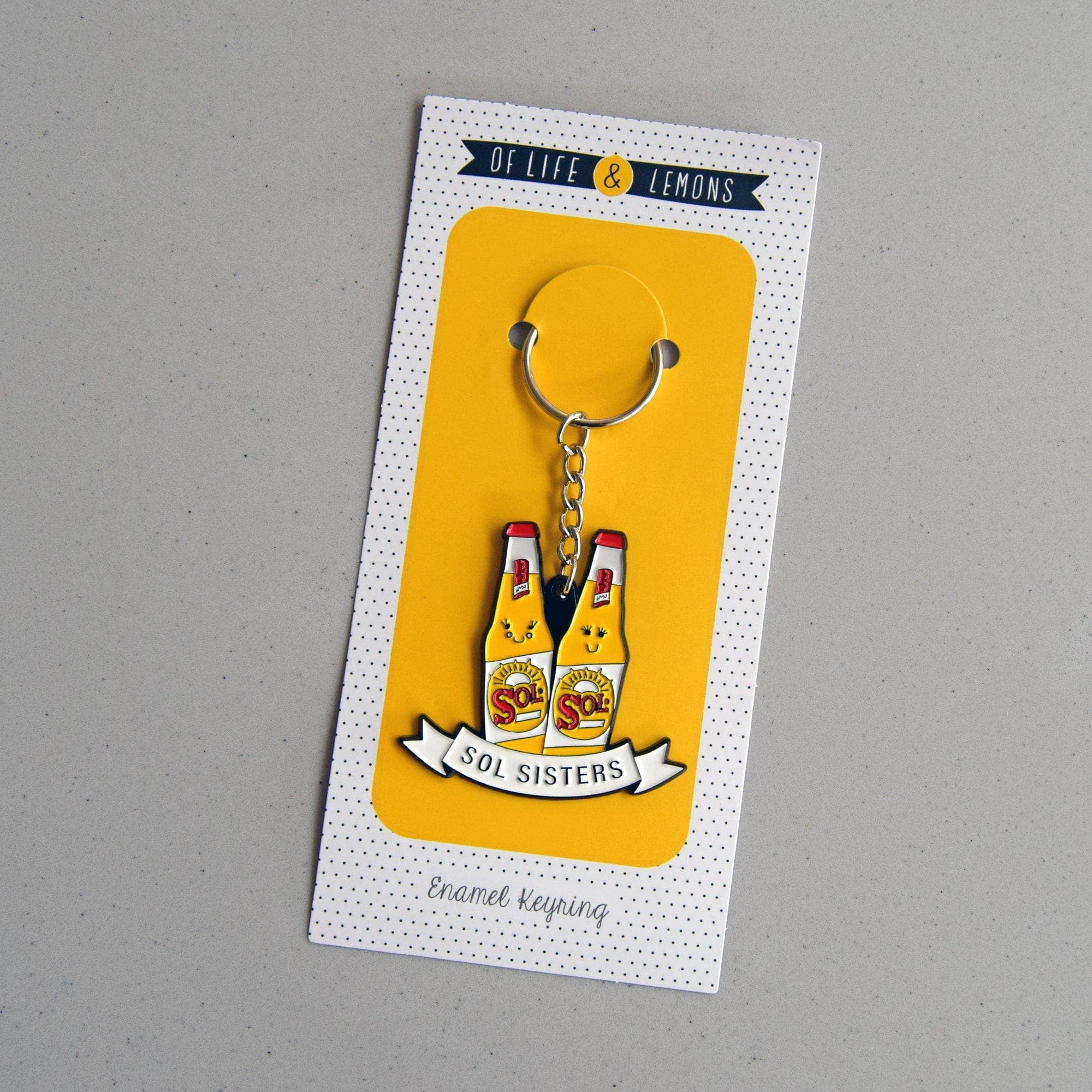 Of Life & Lemons – wholesale Keychain – Women's – 'Sol Sisters' Beer Keyring For Friend4