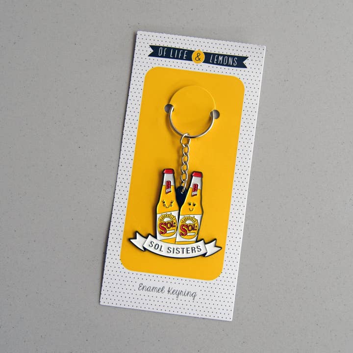Of Life & Lemons – wholesale Keychain – Women's – 'Sol Sisters' Beer Keyring For Friend4
