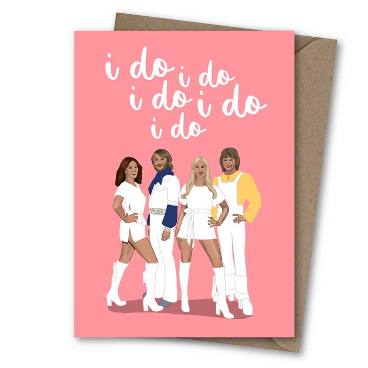 ABBA A6 Wedding Card for wholesale by Sassy Sarah
