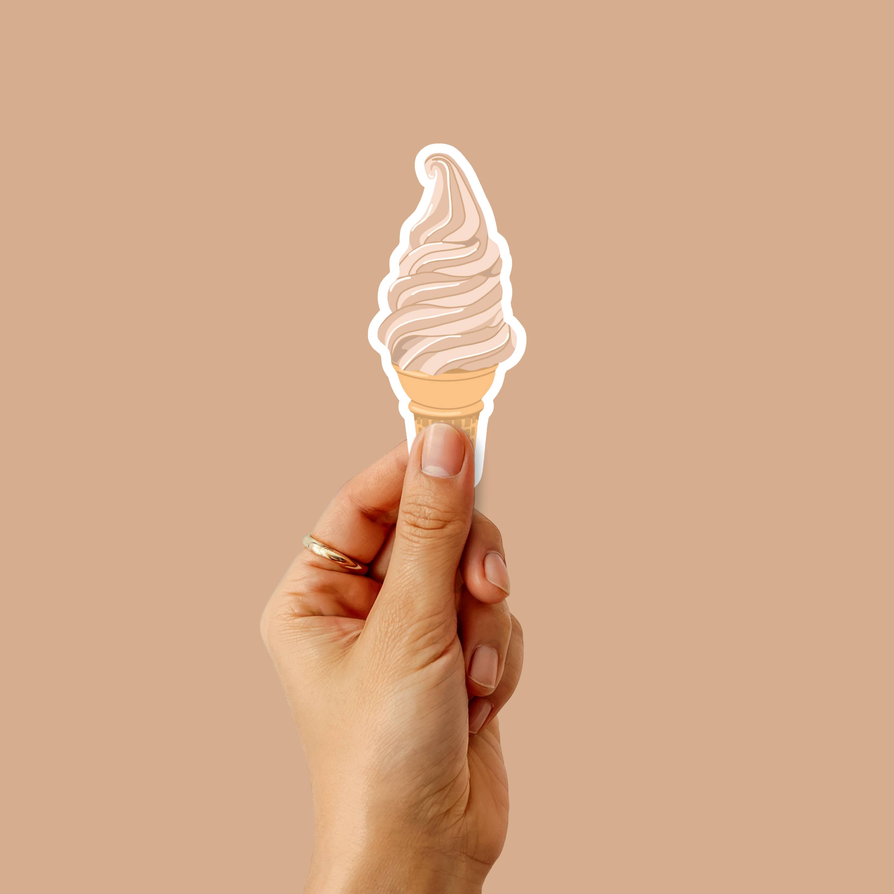 Hi From Studio – wholesale Klistermärke – Soft Serve Glassdekal | Vermont Maple Creemee klistermärke