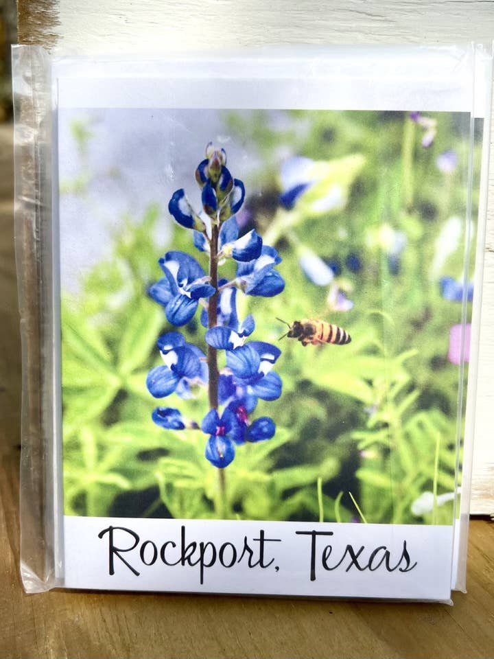 Bluebonnet notekort for engroshandel hos Glass Mermaid Makings