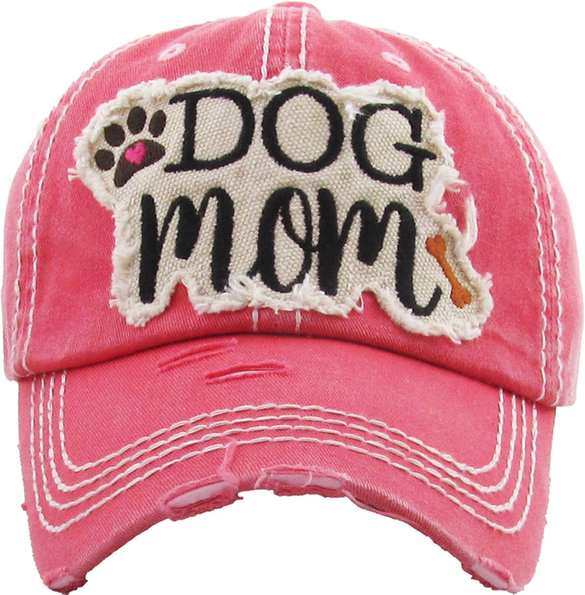 KBETHOS - Wholesale Baseball Cap - Women's - DOG MOM WASHED VINTAGE BALLCAP15