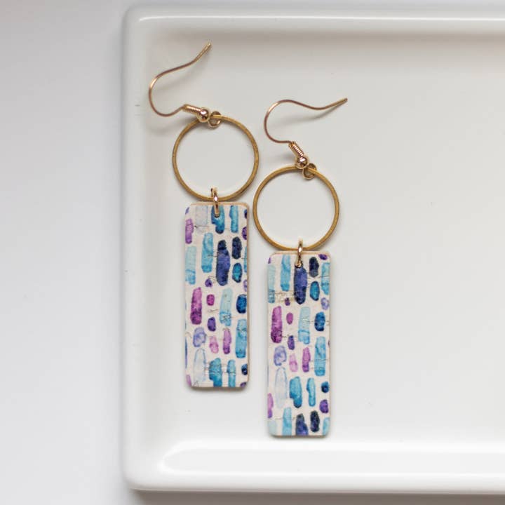 Purple Rain Mia Earrings for wholesale by Sela Designs