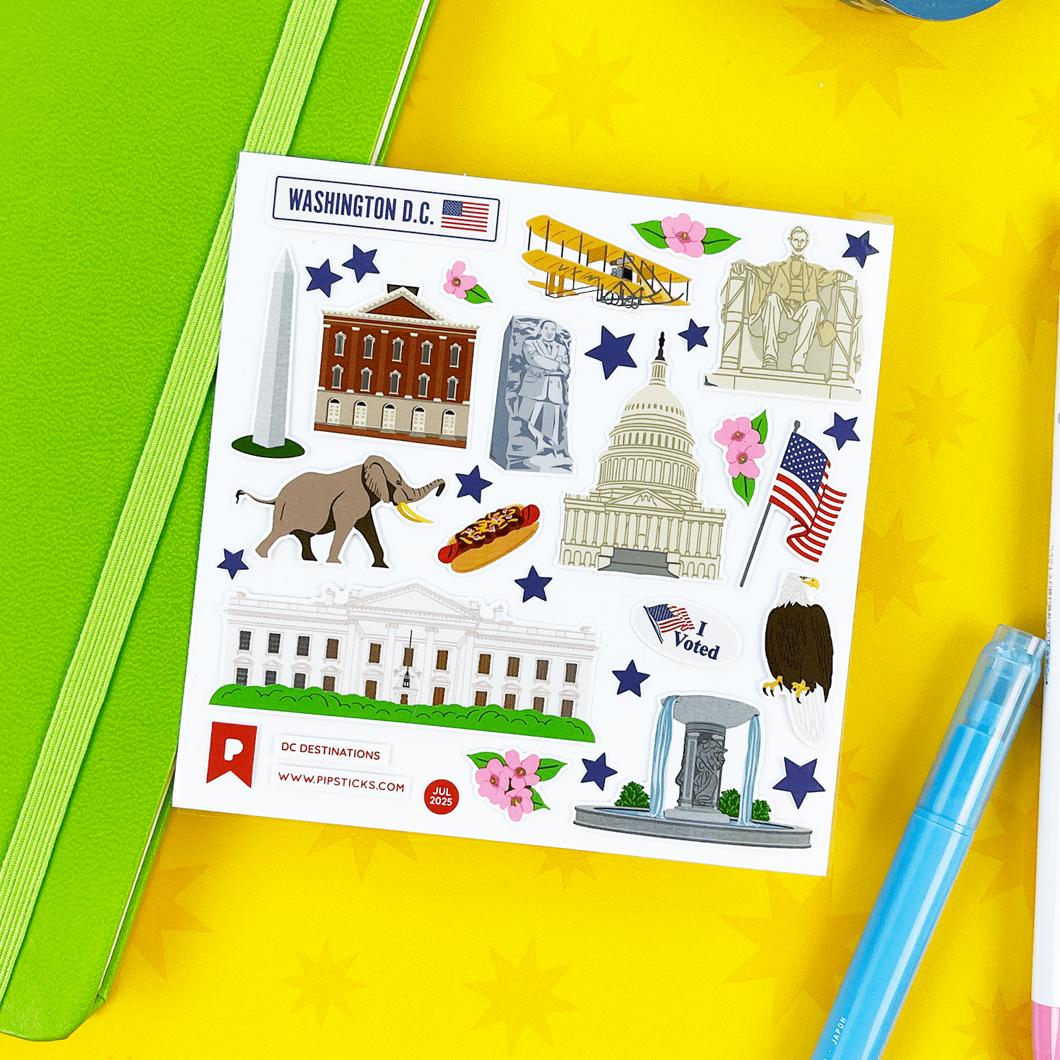 Pipsticks - Wholesale Sticker - DC Destinations1